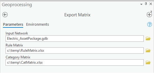 Export Matrix