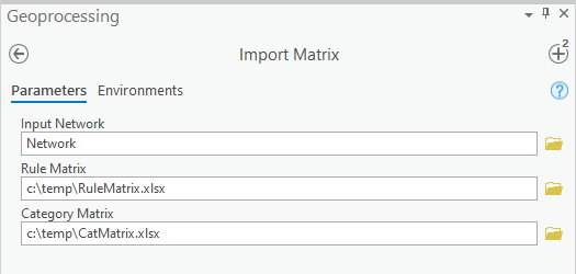 Import Matrix