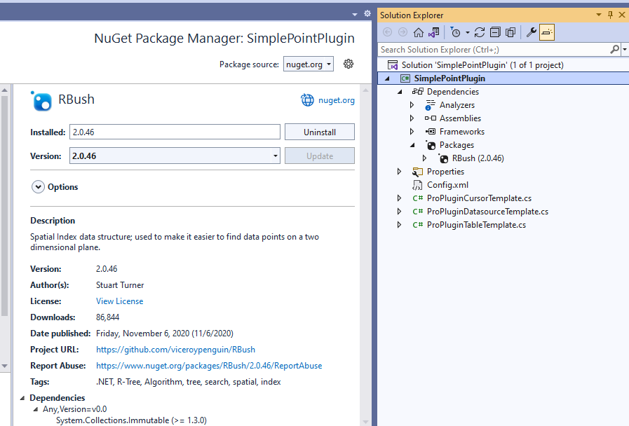 RBush Nuget plugin1.png