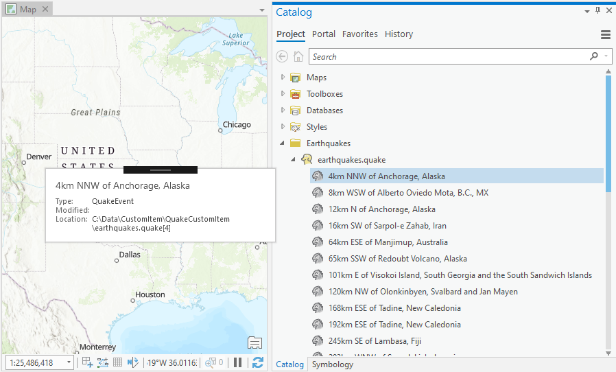 Sample screen shot of a project custom item implementation Sample Project Custom Item