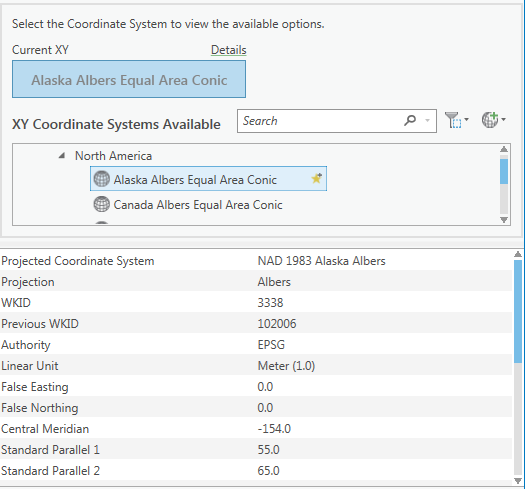 Coordinate System Details coordinatesystemdetails