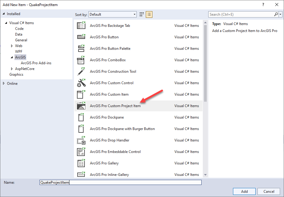 Add New Custom Project Item custom-item0.png