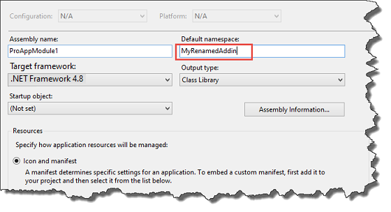 Project's default namespace project-namespace.png