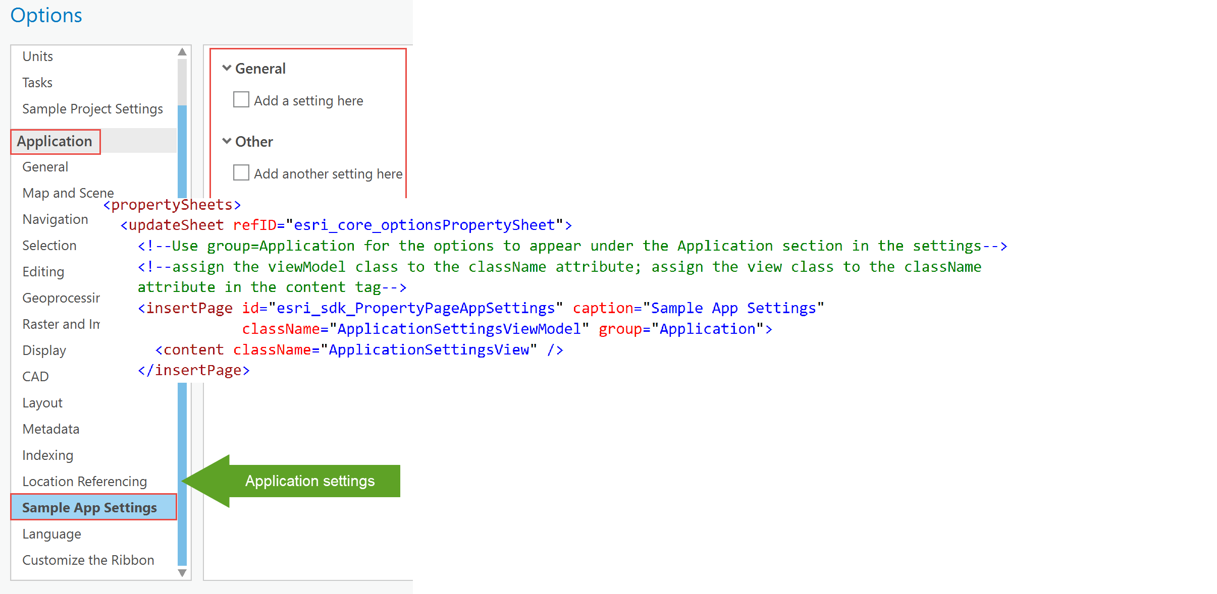 Application Settings DAML ApplicationSettingsDAML