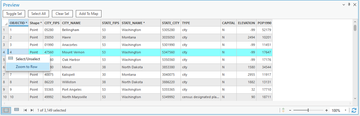Table Control with Context Menu TableControlContextMenu