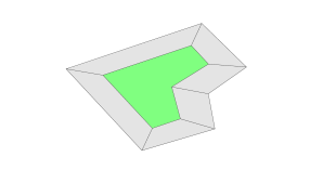 Face edge extrusion along vertex norma